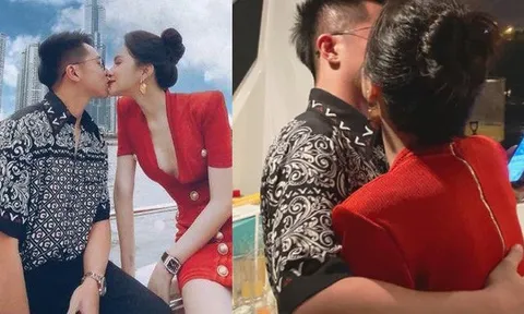 Bức ảnh 'hot' nhất hôm nay: Matt Liu công khai 'khóa môi' Hương Giang trên du thuyền sang chảnh
